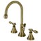 Kingston Brass KS2983TAL Widespread Bathroom Faucet with Brass Pop-Up, Antique Brass KS2983TAL - alternate 1